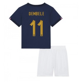 Camisetas Francia Ousmane Dembele 11 Primera Copa Mundial 2022 - Niño (+ Pantalones)